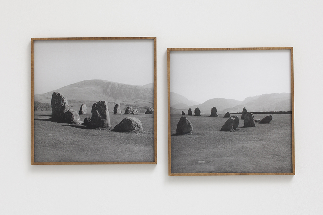 Standing Stones, Silver gelatin fibre based prints, framed Diptych: 50 x 103 cm (50 x 49 cm each), 2022, edition of 5 + 2 APs