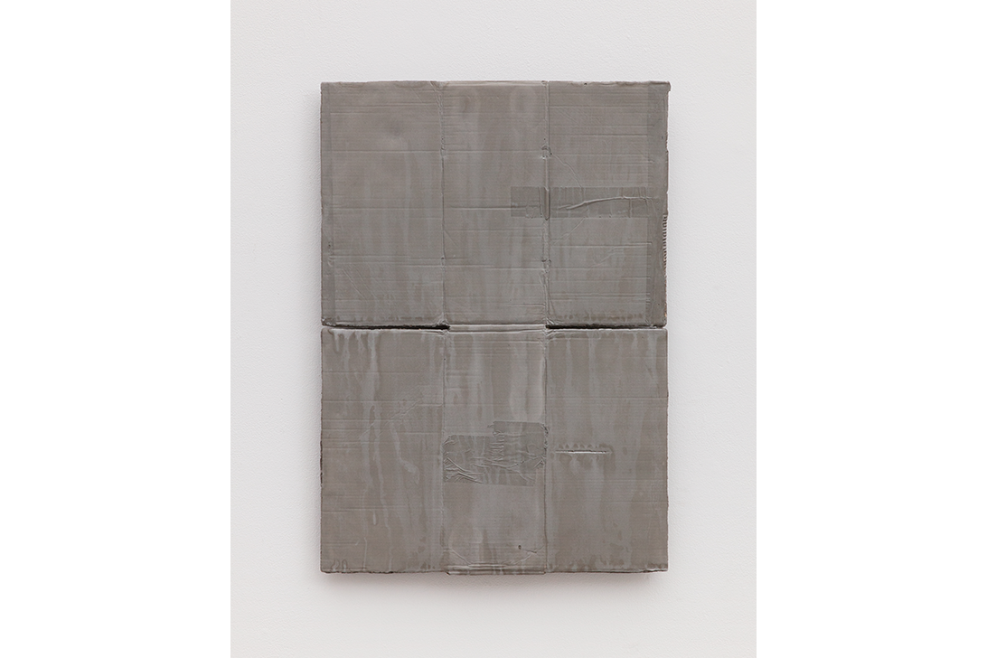 Untitled (System V), Glass reinforced concrete and aluminium, 77 x 54 x 3cm, 2022