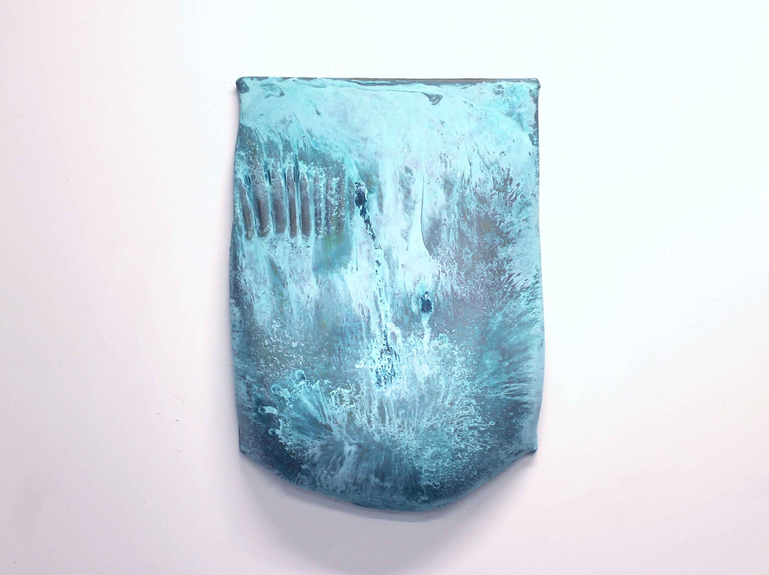 Quench i, Copper, patina, epoxy, fibreglass, 2023